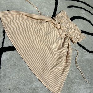 Striped Mini Cutout Dress